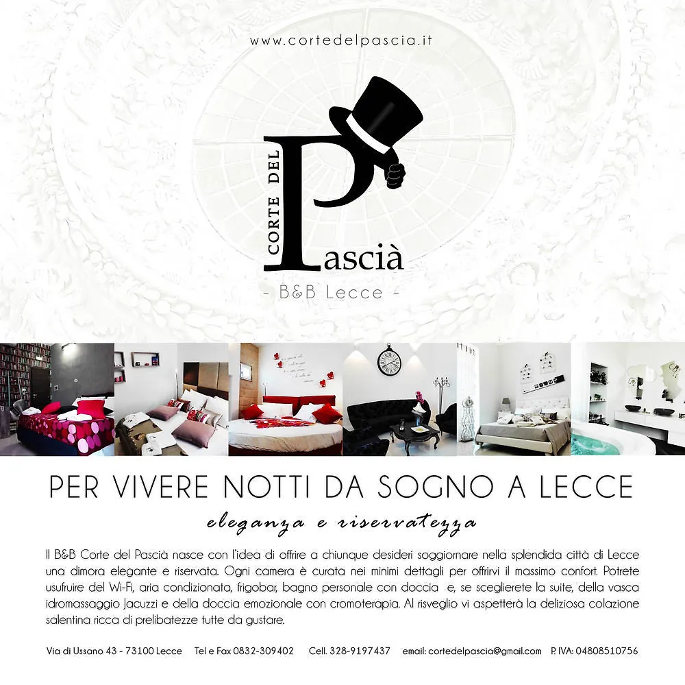 Corte del Pascià Lecce Couette-café